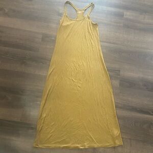 2011 summer collection gap body mustard maxi dress size small